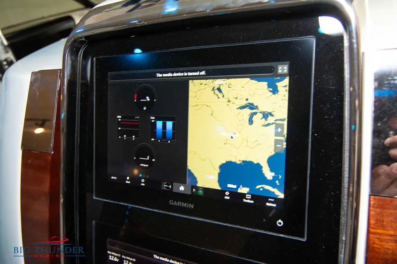 Slide: The Image of Garmin navigation display on 2024 Chris-Craft Launch 35 GT boat. - 41