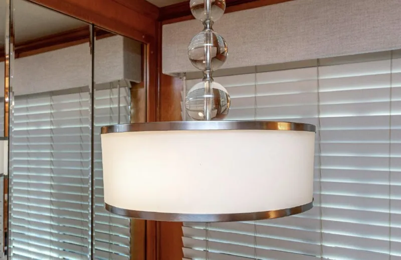 Slide: The Image of Modern pendant light fixture in 2007 Horizon 18 x 80 houseboat interior. - 25