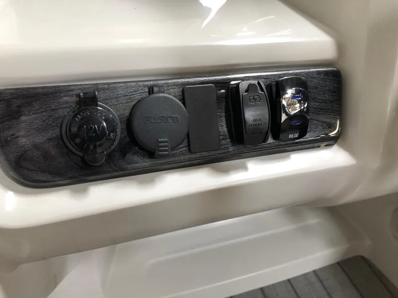 Slide: The Image of Control panel of 2023 Avalon LSZ 2385 Cruise Rear Bench boat. - 12