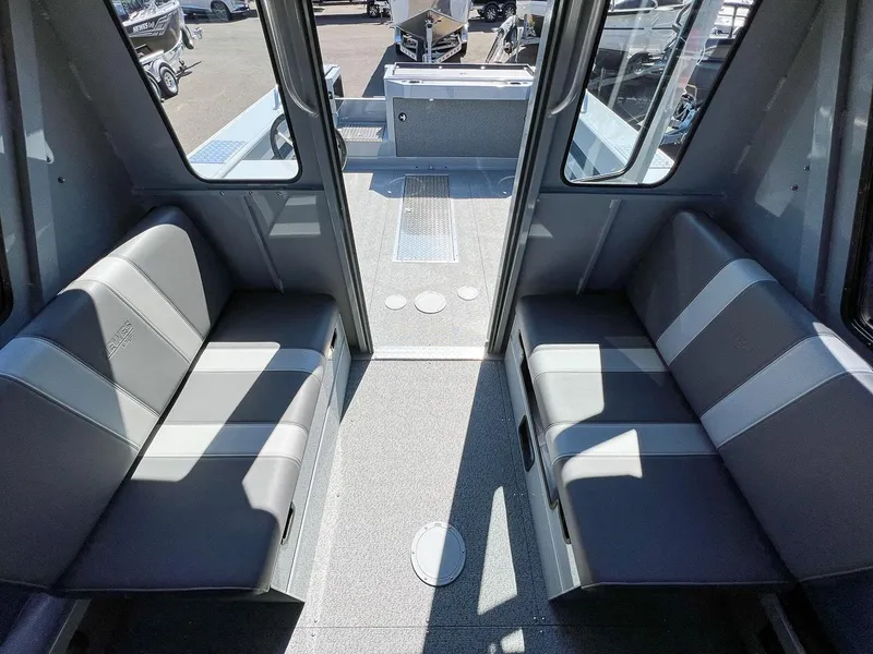 Slide: The Image of Interior seating of 2023 Hewescraft 240 Ocean Pro HT boat. - 12