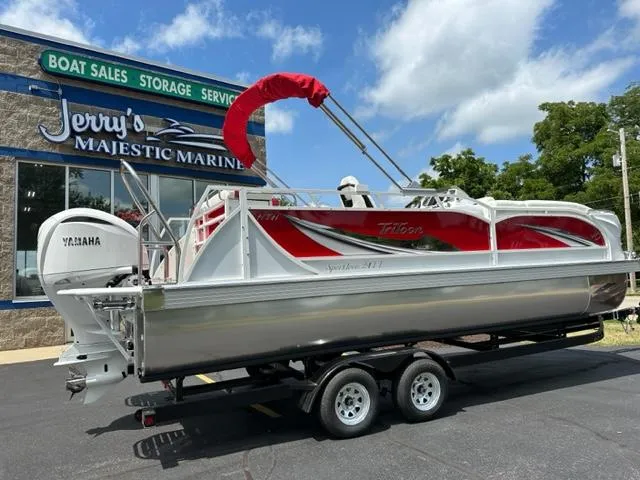 Slide: The Image of 2023 JC SportToon 24 TT pontoon boat at Jerry's Majestic Marine dealership. - 3