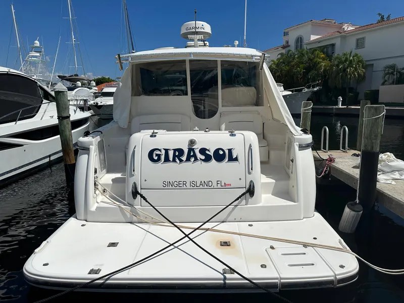 Slide: The Image of 2004 Tiara Yachts 3600 Sovran docked at marina, Singer Island, FL. - 2