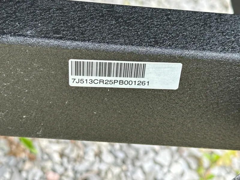 Slide: The Image of Barcode label on 2024 Ranger Reata 223C boat frame. - 22