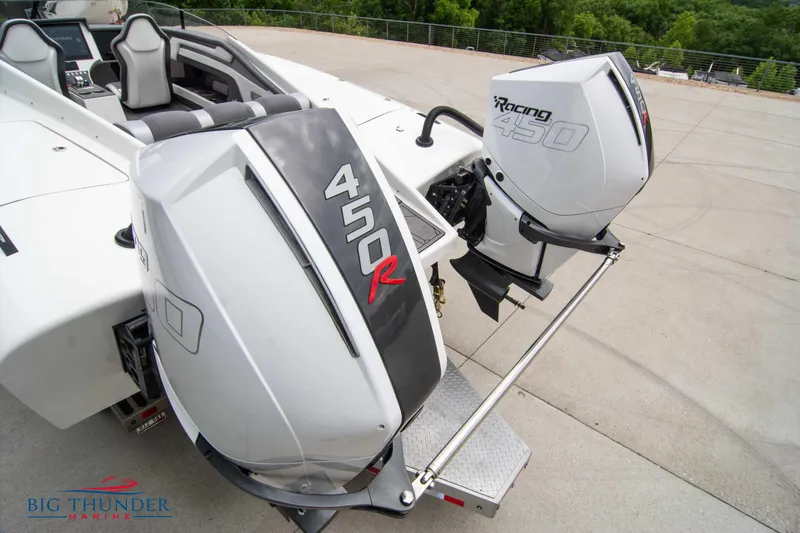 Slide: The Image of 2023 Fountain 34 Thunder Cat with twin 450R Racing engines. - 8