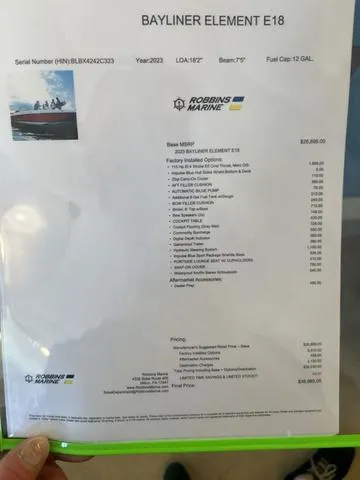 Slide: The Image of Bayliner Element E18 2023 - 5