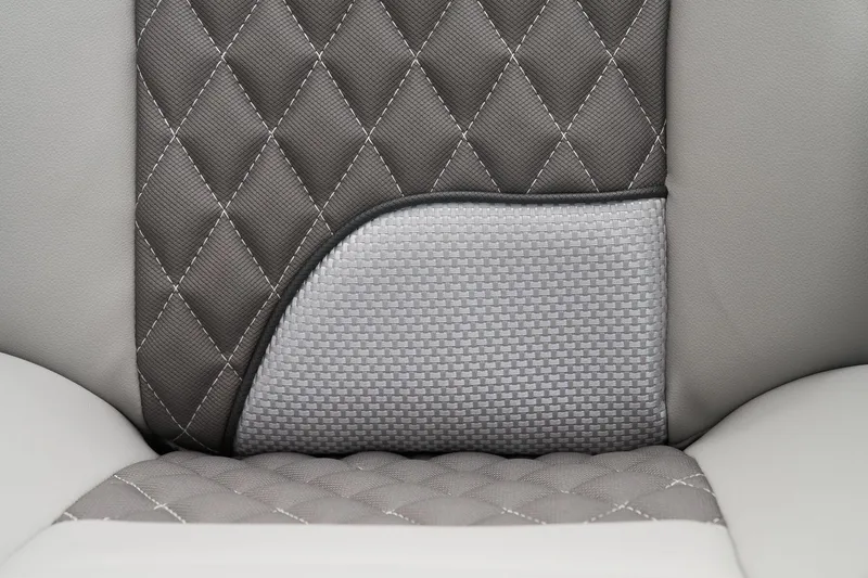 Slide: The Image of 2024 Ranger Reata 223F seat upholstery with diamond stitching and textured fabric. - 43