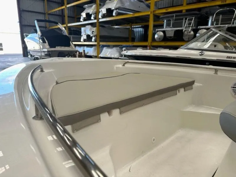 Slide: The Image of 2024 Key West 189 FS boat interior in storage facility. - 6