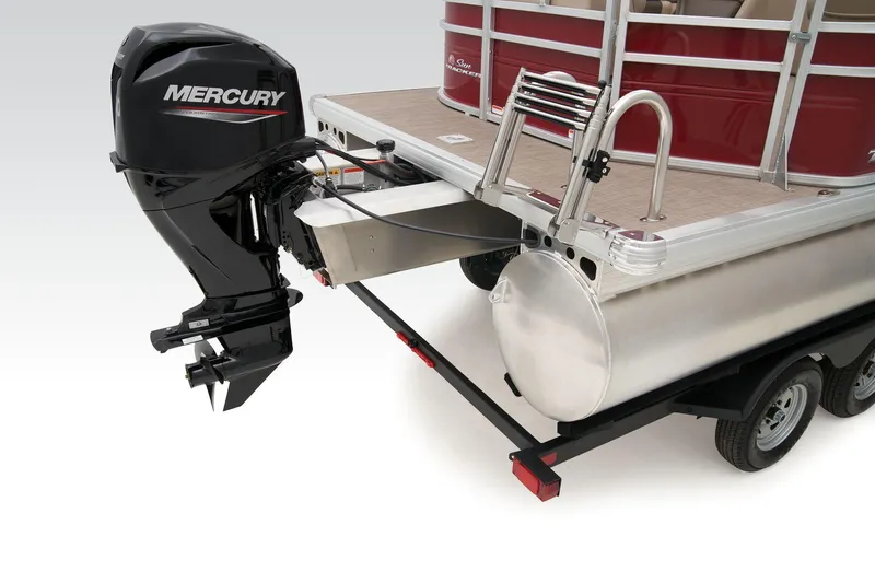Slide: The Image of 2024 Sun Tracker Party Barge 20 DLX with Mercury outboard motor. - 46