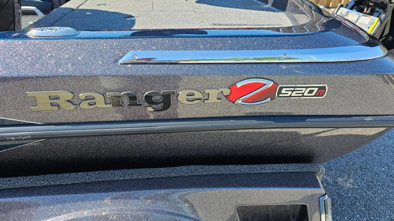 Slide: The Image of 2024 Ranger Z520R Ranger Cup Equipped boat logo and model detail. - 5