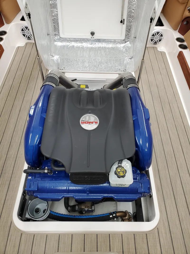 Slide: The Image of 2023 Thoroughbred u23i boat engine in open compartment - 38