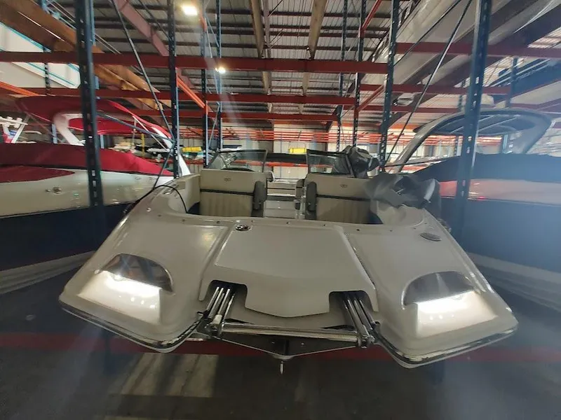 Slide: The Image of 2022 Cobalt 23SC boat in indoor storage facility. - 46