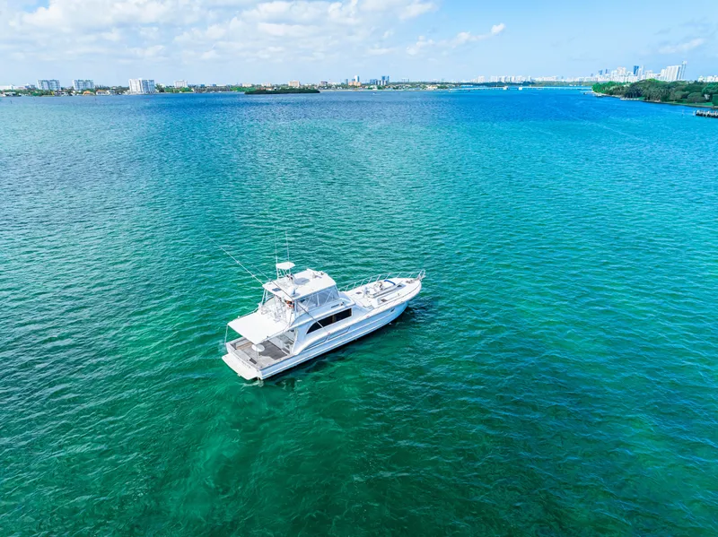 Slide: The Image of Aerial view of a 1996 Blackwell 72 yacht cruising on clear blue waters. - 17