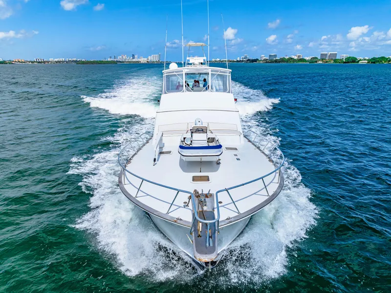 Slide: The Image of 1996 Blackwell 72 yacht cruising on blue ocean waters under clear sky - 18