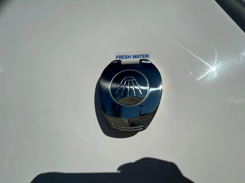 Slide: The Image of Fresh water cap on 2025 Tidewater 256 LXF boat. - 42
