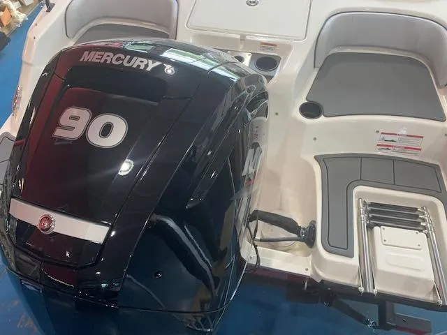 Slide: The Image of 2024 Bayliner Element M17 boat with Mercury 90 outboard motor. - 9