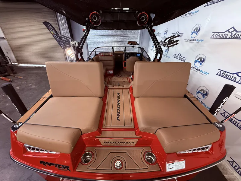 Slide: The Image of 2023 Moomba Mojo boat with luxurious interior and modern features. - 49