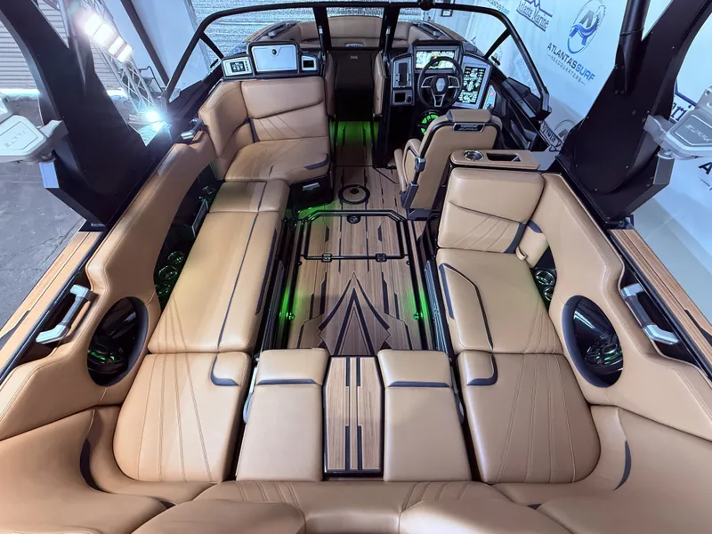 Slide: The Image of Interior of 2023 Supra SA 400 with luxurious leather seating. - 21