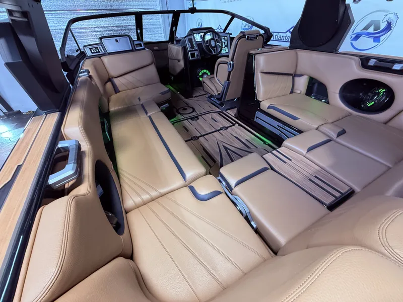 Slide: The Image of Interior of 2023 Supra SA 400 with luxurious leather seating. - 22