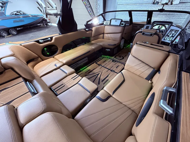 Slide: The Image of Interior of 2023 Supra SA 400 with luxurious leather seating. - 23