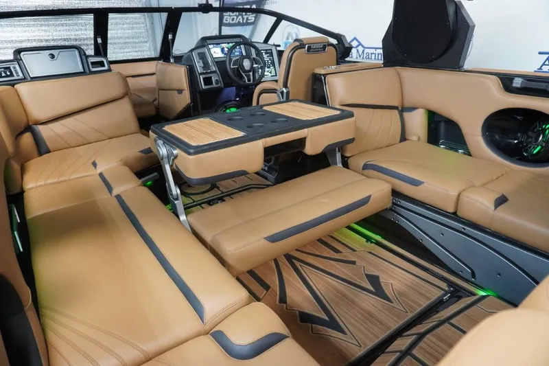 Slide: The Image of Interior of 2023 Supra SA 400 with luxurious leather seating. - 24
