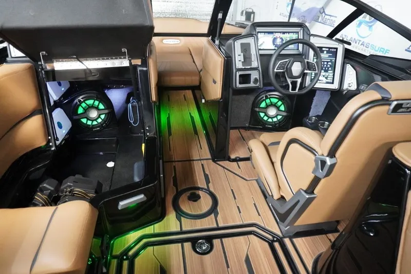 Slide: The Image of Interior of 2023 Supra SA 400 with modern controls and lighting. - 26
