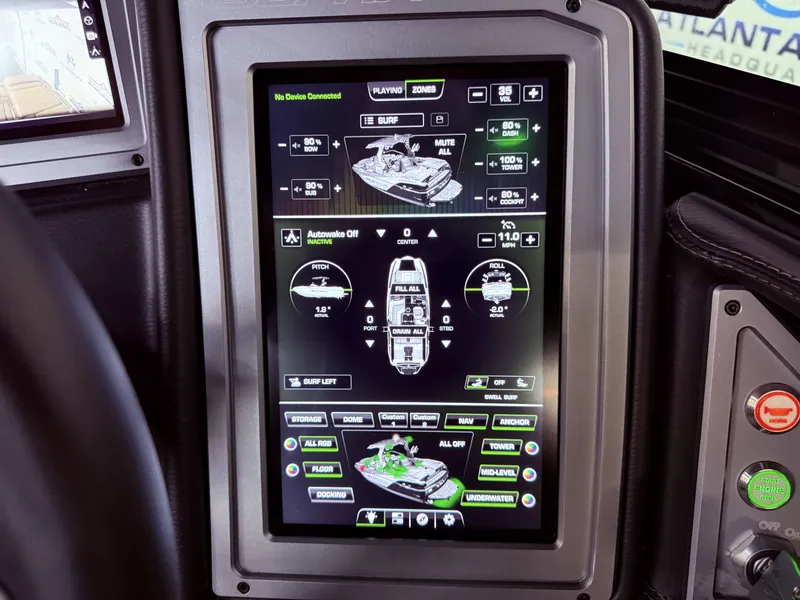 Slide: The Image of Touchscreen display of 2023 Supra SA 400 with control functions. - 31