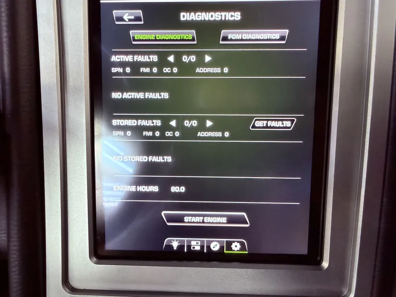 Slide: The Image of 2023 Supra SA 400 diagnostic screen, no active faults displayed. - 33