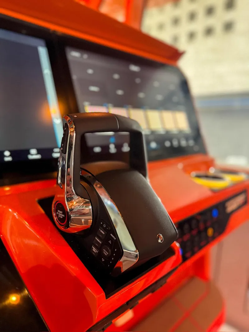 Slide: The Image of Control panel of 2025 Statement 44 GTrs with advanced navigation screens. - 7