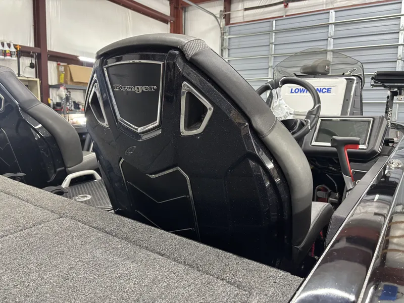Slide: The Image of Interior of a 2023 Ranger Z521R Cup Equipped boat with modern features. - 7