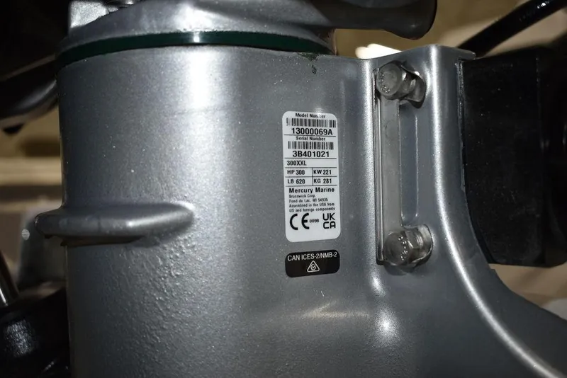 Slide: The Image of Close-up of a 2024 Monterey M-65 engine label with specifications and certifications. - 8