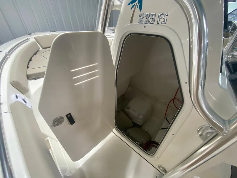 Slide: The Image of 2024 Key West 239 FS boat interior storage compartment. - 16