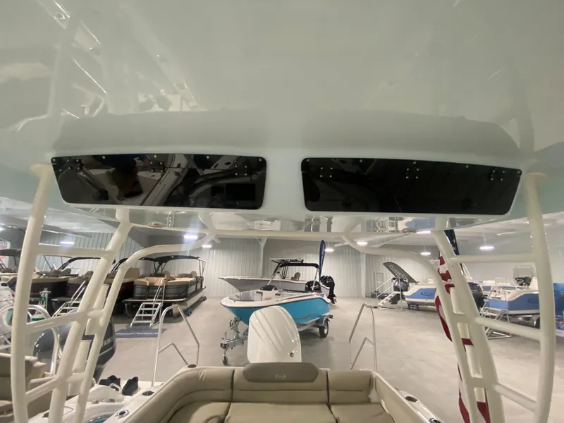 Slide: The Image of 2024 Key West 239 DFS boat interior in showroom. - 28