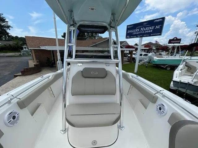 Slide: The Image of 2024 Key West 239 FS boat interior at Angler's Marine NC dealership. - 14