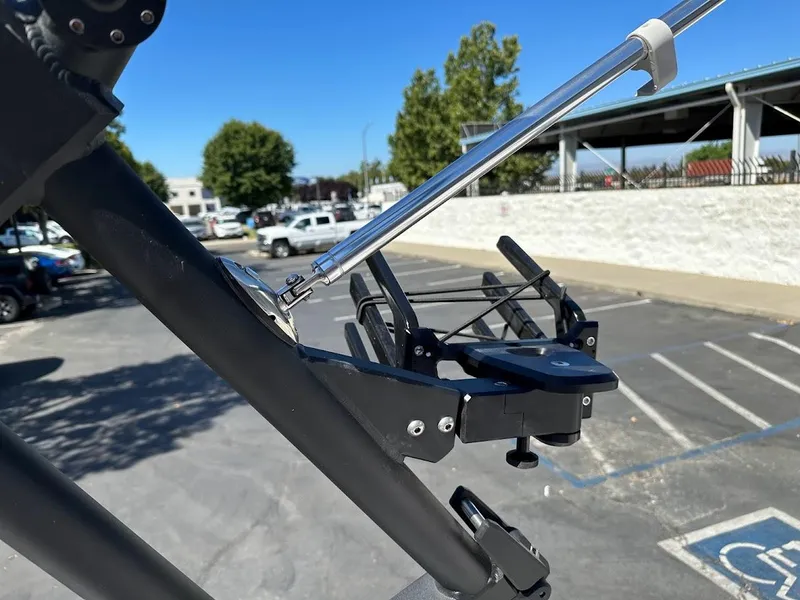 Slide: The Image of Close-up of 2024 Sanger V237 S boat tower and wakeboard rack. - 28