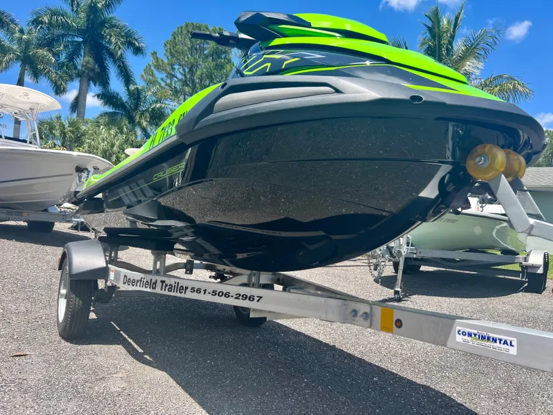 Slide: The Image of 2021 Yamaha WaveRunner VX Cruiser on a Deerfield trailer. - 3