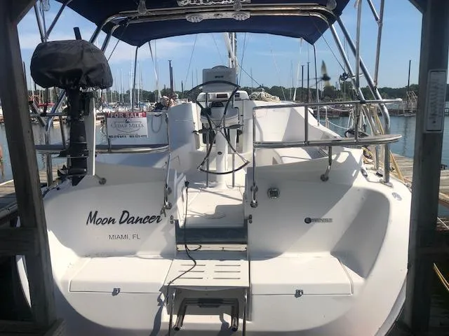 Slide: The Image of 2008 Hunter 41 Deck Salon sailboat Moon Dancer docked in Miami, FL. - 2