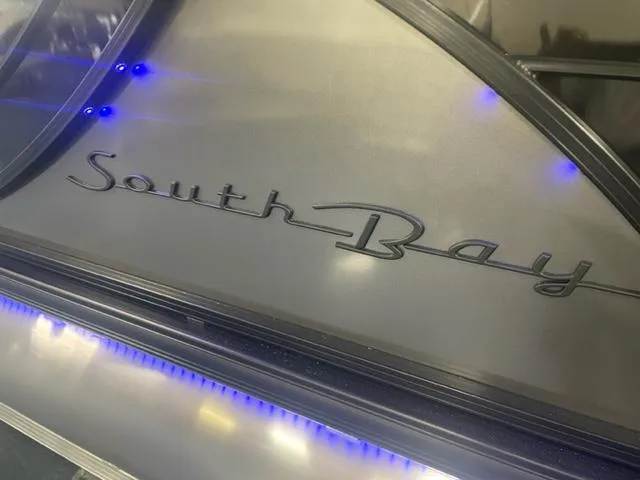 Slide: The Image of South Bay 525 RS 3.0 Arch 2026 model with illuminated blue accents. - 10