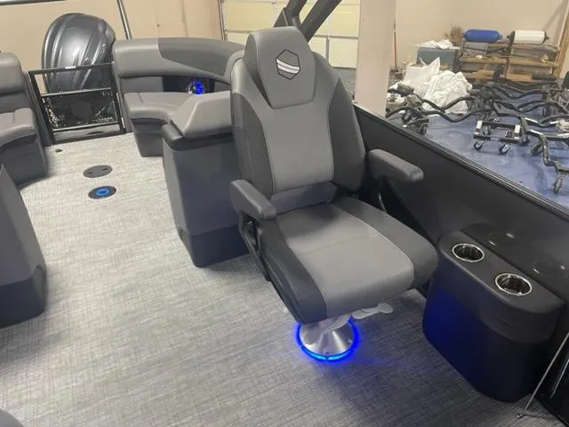 Slide: The Image of Luxurious interior of 2026 South Bay 525 RS 3.0 Arch boat with modern seating. - 8