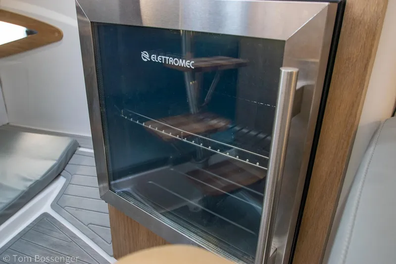 Slide: The Image of Stainless steel fridge on NX Boats 290 Exclusive Edition, 2023 model. - 31