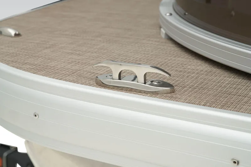 Slide: The Image of Close-up of 2024 Sun Tracker SportFish 22 XP3 boat deck cleat. - 17