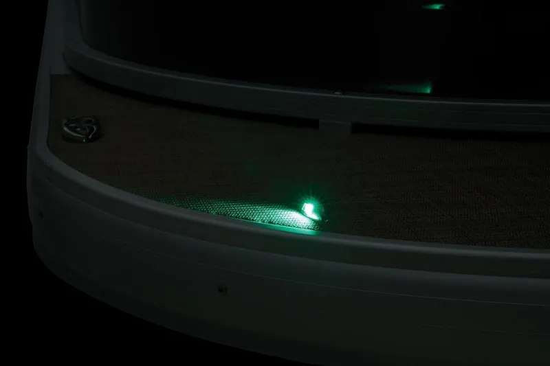 Slide: The Image of 2024 Sun Tracker SportFish 22 XP3 green LED deck light. - 13