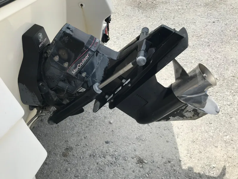 Slide: The Image of 2010 Monterey 214FS boat with MerCruiser outdrive. - 5