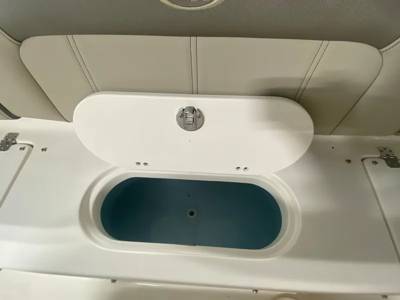 Slide: The Image of 2024 Key West 189 FS boat livewell with open lid. - 9