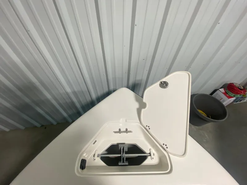Slide: The Image of 2024 Key West 189 FS boat anchor storage compartment. - 24
