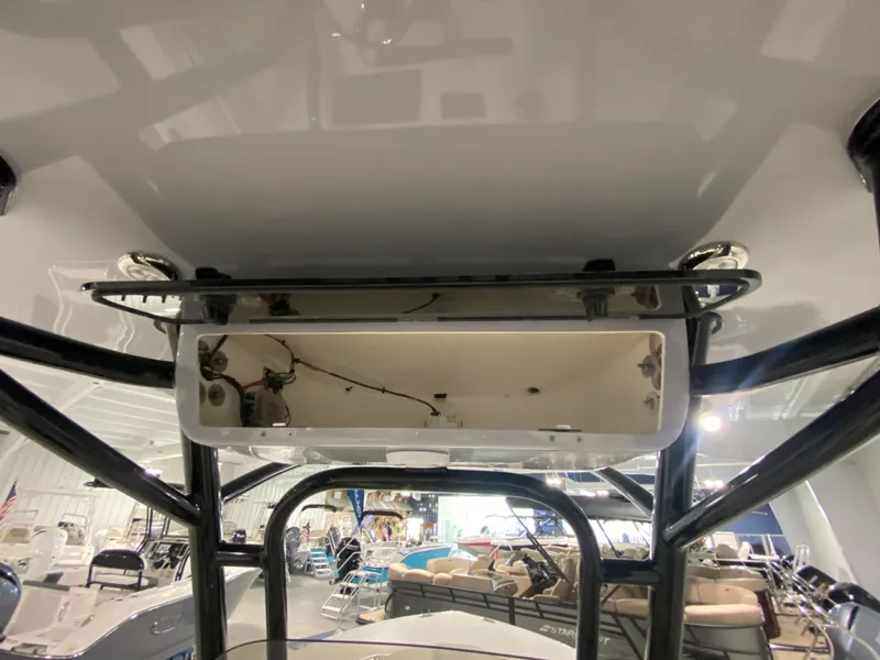 Slide: The Image of 2024 Key West 244 CC center console boat interior view. - 16