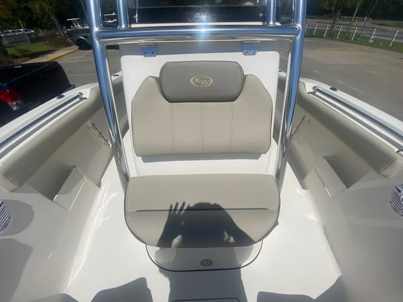 Slide: The Image of 2024 Key West 239 FS boat interior seating area. - 22