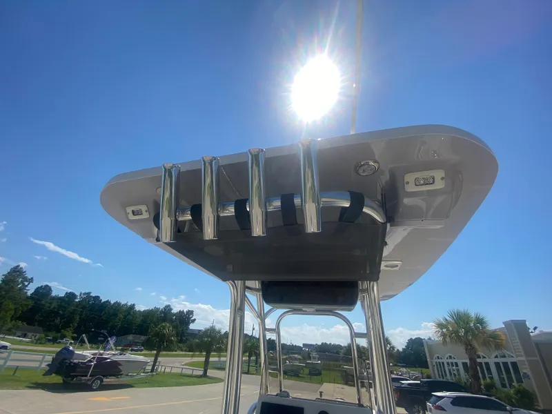 Slide: The Image of 2024 Key West 239 FS boat with T-top under sunny sky - 5
