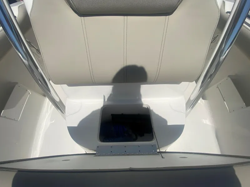 Slide: The Image of 2024 Key West 239 FS boat interior with storage compartment. - 24