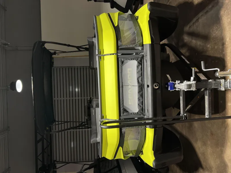 Slide: The Image of 2023 Sea-Doo SWITCH CRUISE 18-130HP in a showroom, front view. - 4