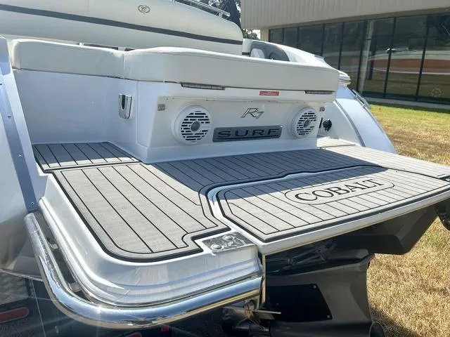 Slide: The Image of 2021 Cobalt R7 Surf boat on trailer at Lakeshore dealership. - 9